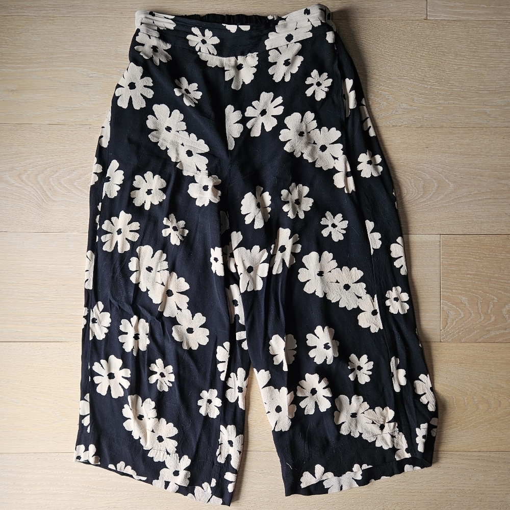 Madewell Floral Wide-Leg Pants